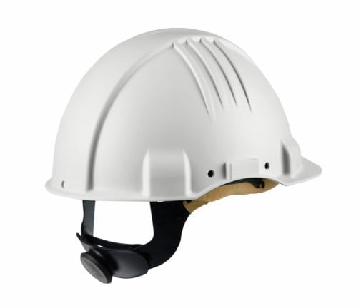 Hard Hat Safety Helmet - Protective Insulation Glossy White Helmet With Shock Absorption Lining, Adjustable Nylon Rope For Electrical & Construction Work