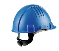 3M™ G3501M-BB Casco de Seguridad, Arnés de ruleta, Banda sudor cuero, Azul