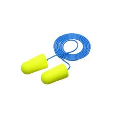 3M™ E-A-Rsoft Yellow Neon Earplugs, 311-1251, corded, 2000 pairs per case