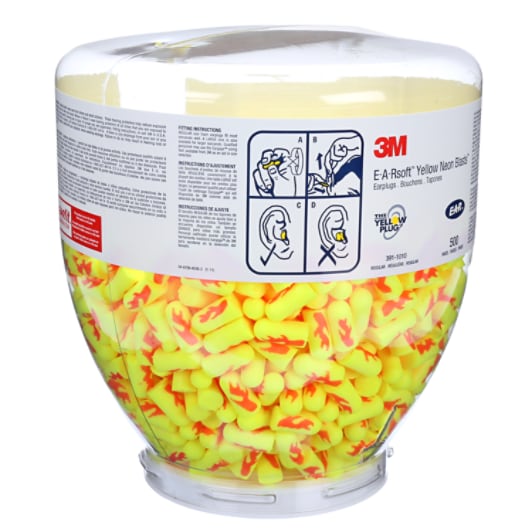 3M 250 paires de bouchons d'oreilles E-A-RSoft YELLOW NEONS SNR 34 dB - 7100111802