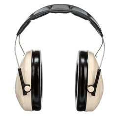 3M™ Peltor™ Optime 95 Over-the-Head Earmuffs, H6A/V, black/tan