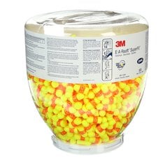 3M™ E-A-Rsoft SuperFit One Touch Refill, 391-1254, yellow/red, regular