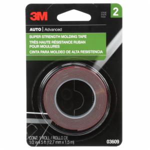 3M™ Super Strength Molding Tape, 03609, 1/2 in x 5 ft, 24 per case image 3M™ Super Strength Molding Tape, 03609, 1/2 in x 5 ft, 24 per caseimage