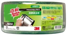 3M(TM) 百利(TM) 特厚卷式菜瓜布 9650,  4" x 12.5碼, 6卷/包