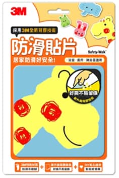 3M(TM) 防滑貼片－動物, 6片/包, 24包/箱