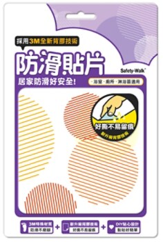 3M(TM) 防滑貼片－圓點, 6片/包, 24包/箱