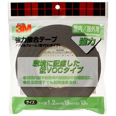 3M™ VHB™ アクリルフォーム構造用接合テープ 低VOCタイプ Y-4825K-12 19mm x 10m