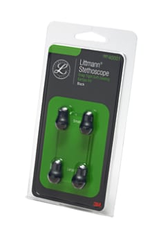 Reserveonderdelen 3M™ Littmann®: SnapOn oordopjes zachte afdichting, zwart, groot en klein, 40001, kit