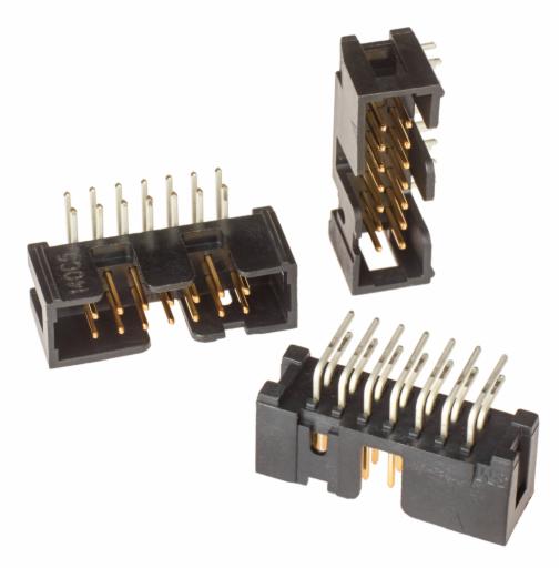 3M™ Connecteur embase mâle a souder coudé sur circuit imprimé série 2500, N2510-5002-RB, N2514-5002-RB