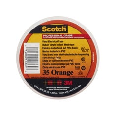 Scotch® 35 Ruban d'isolation électrique premium PVC, orange, 19mm x 20m