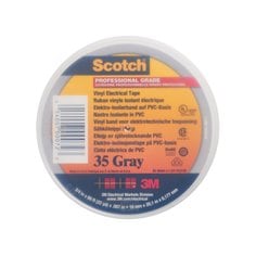 Scotch® 35 Ruban d'isolation électrique premium PVC, gris, 19mm x 20m