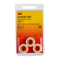 Rollo de recarga de cinta marcadora de cables Scotchcode™ SDR-2 de 3M™