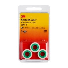 3M™ ScotchCode™ draadmarkeringstape "5" 3 rolletjes per blisterverpakking, SDR-5