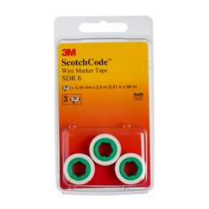 Rollo de recarga de cinta marcadora de cables Scotchcode™ SDR-6 de 3M™