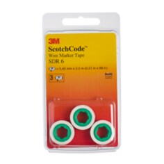 3M™ ScotchCode™ Kabelmärkningstejp SDR-6, påfyllnadsrulle 3-pack