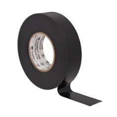 1500 PVC Tape Black 19mm x 25m CROP