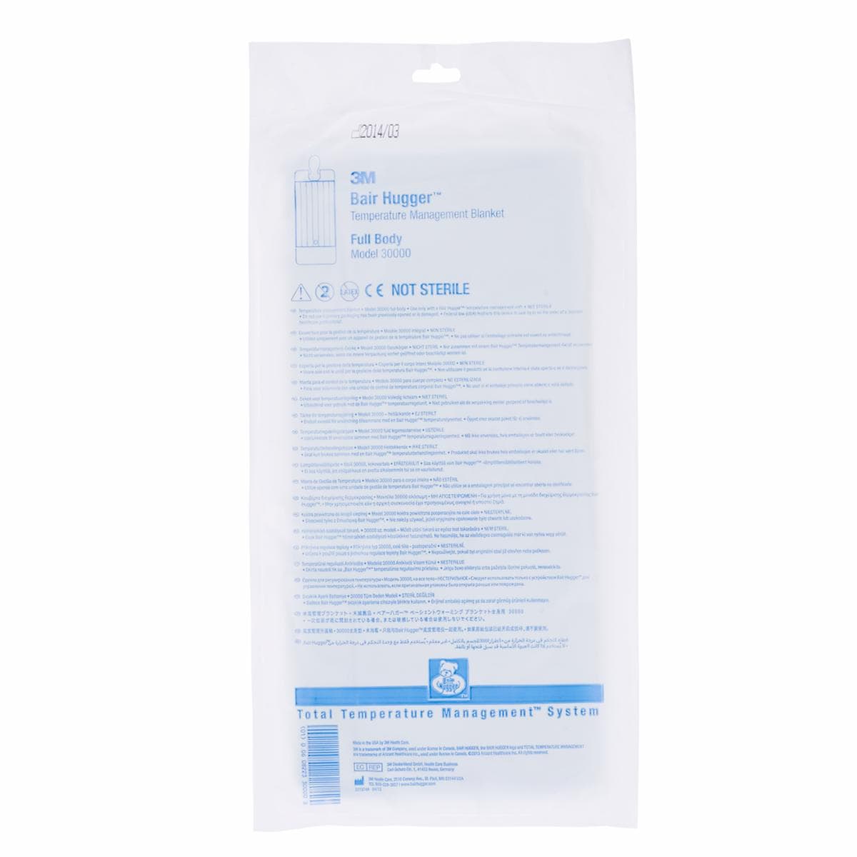 3M™ Bair Hugger™ Manta sobre paciente, cuerpo completo, adulto, 30000, Caja/10 3M Ecuador