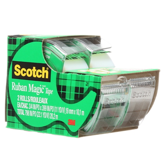 Scotch® Magic™ Tape, 2105Z-C, 19 mm x 10.13 m (3/4 in x 11 yd)