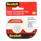Scotch® Transparent Tape, 123-NA, 12 mm x 24.1 m