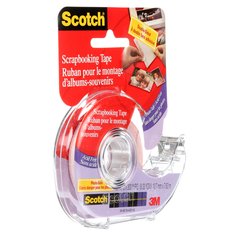 Scotch® Double-Sided Scrapbooking Tape, 002C, 12.7 mm x 7.62