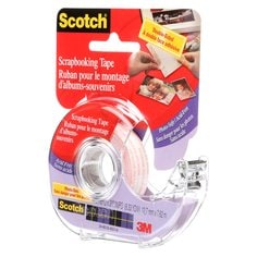 Scotch® Double-Sided Scrapbooking Tape, 002C, 12.7 mm x 7.62