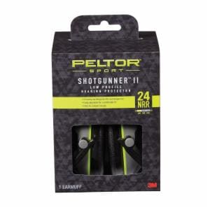 Peltor Sport Shotgunner II Low-Profile Hearing Protector 24 NRR, 97040-PEL-2C, Black/Gray, 2ea/cs image Peltor Sport Shotgunner II Low-Profile Hearing Protector 24 NRR, 97040-PEL-2C, Black/Gray, 2ea/csimage