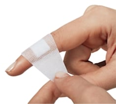 Nexcare™ Strong Hold Pain-Free Removal Bandages - on finger