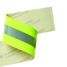 3M™ Scotchlite™ Reflective Material - 9587 Fluorescent Lime-Yellow Fire Coat Trim 50.8 mm x 100 m