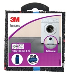 SP92O77 Paracolpi anti-shock in gomma 100 x 100mm
