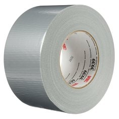 3M™ Duct Tape, 3939, silver, 72 mm x 55 m, 12 per case