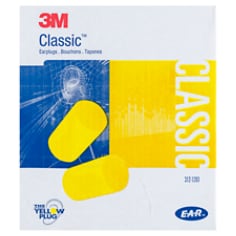 3M(TM) E-A-R(TM) Classic(TM) Uncorded Earplugs, Poly Bag 312-1201, Optimal in-ear pressure, Hydrophobic (repels water)