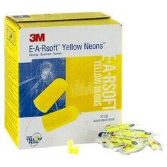 3M E-A-Rsoft Yellow Neons Uncorded Earplugs, 312-1250