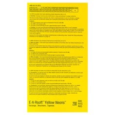 3M E-A-Rsoft Yellow Neons Large Uncorded Earplugs, 312-1251