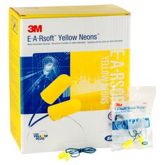 3M E-A-Rsoft Metal Detectable Corded Earplugs, 311-4106