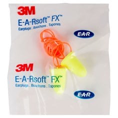 3M E-A-Rsoft FX Corded Earplugs, 312-1260