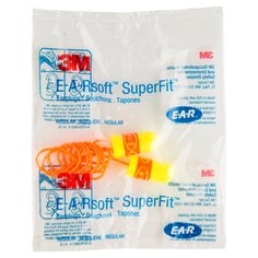 3M E-A-Rsoft SuperFit Corded Earplugs, 311-1254