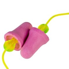 3M No-Touch Corded Earplugs, Poly Bag, P2001