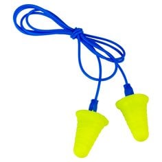 3M E-A-R Push-Ins with Grip Rings Corded Earplugs, 318-1009