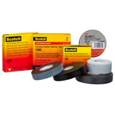 Scotch(R) Linerless Rubber Splicing Tape 130C, 19 mm x 9.15 m