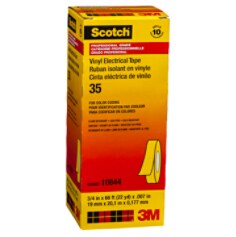 Scotch(R) Vinyl Electrical Tape 35, 19 mm x 20 m, Yellow