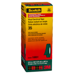 Scotch(R) Vinyl Electrical Tape 35, 19 mm x 20 m, Green