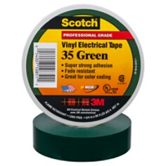 Scotch(R) Vinyl Electrical Tape 35, 19 mm x 20 m, Green