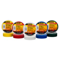 Scotch(R) Vinyl Electrical Tape 35, 19 mm x 20 m, Green