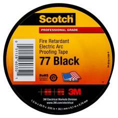 Scotch(R) Fire-Retardant and Electric Arc Proofing Tape 77