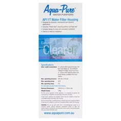 Aqua-Pure(TM) 1 High 3/4" BSPT Transparent Filter Housing, AP11T