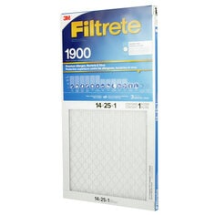 A Filtrete Healthy Living Maximum Allergen Filter, MPR 1900, 14 in x 25 in x 1 in