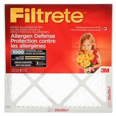 Filtrete™ Allergen Defense Micro Allergen, MPR 1000, 20x20x1