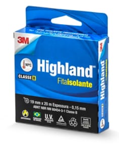 Fita Isolante Highland - 19mm x 20m (embalagem)