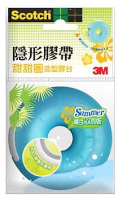 3M(TM) Scotch(R) 甜甜圈膠台 810DD-B, 沁涼蘇打色　