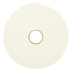 3M™ Double Coated Urethane Foam Tape, 4004, off-white, 0.5 in x 18.0 yd (1.3 cm x 16.5 m), bulk